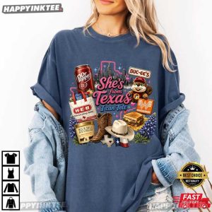 She's From Texas I Can Tell Texas Pride T Shirt (3)