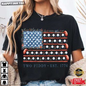 Two Fiddy USA 250th Anniversary 4th Of July Golf T Shirt (4)