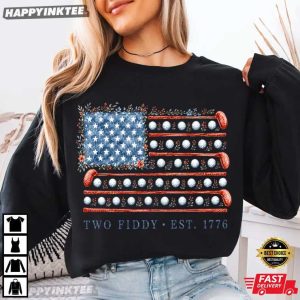Two Fiddy USA 250th Anniversary 4th Of July Golf T Shirt (1)