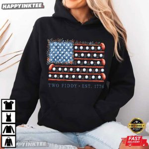 Two Fiddy USA 250th Anniversary 4th Of July Golf T Shirt (2)