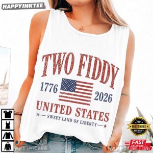 Two Fiddy United States Sweet Land Of Liberty 4th of July T Shirt (4)