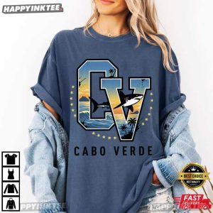 Cabo Verde Shark Cape Verde Heritage Pride Gift T Shirt (2)