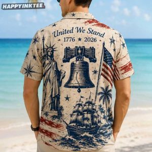 America 1776 2026 Land of the Free 4th of July Hawaiian Shirt (1)