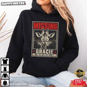 Gracie Have You Seen This Giraffe Missing T Shirt (2)