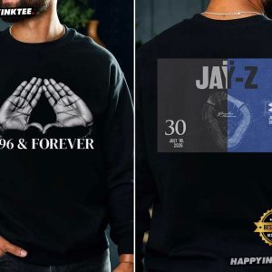Jay Z 30 96 & Forever Concert Yankee Stadium T Shirt (1)