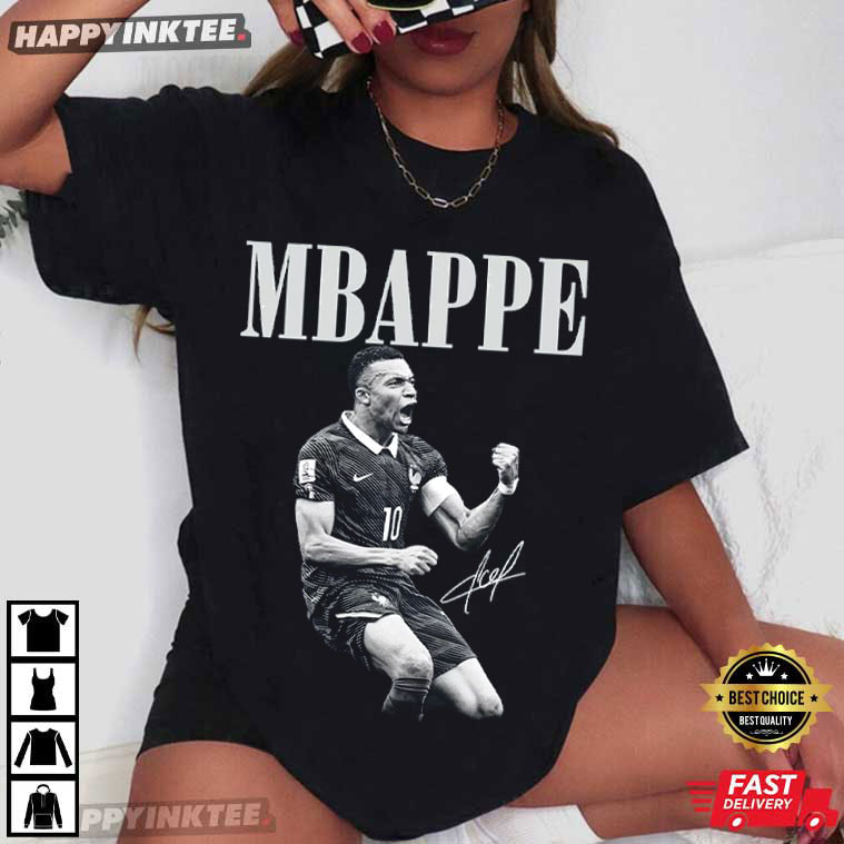 Kylian Mbappe France Football Gift For Fan T-Shirt Kylian Mbappe France Football Gift For Fan T-Shirt
