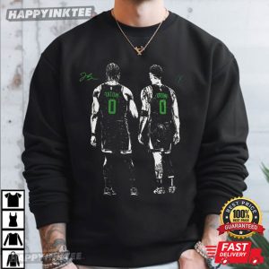 Jayson Tatum Jaylen Brown Basketball Retro 90s Graphic T Shirt (1)