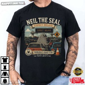 Neil The Seal Expect Delays Tasmania's Chaos Icon Elephant Seal T Shirt (4)