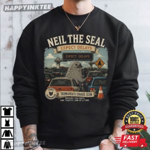 Neil The Seal Expect Delays Tasmania's Chaos Icon Elephant Seal T Shirt (1)