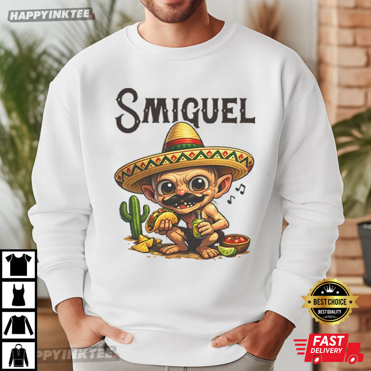 Smiguel Mexican Sombrero Funny Mexican Culture T-Shirt Smiguel Mexican Sombrero Funny Mexican Culture T-Shirt