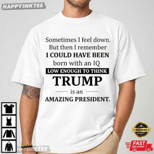 Sometimes I Feel Down Funny Anti Trump Political Satire T Shirt (1)