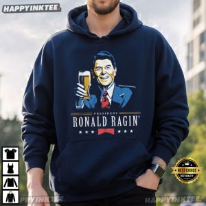 Ronald Ragin Funny Patriotic Beer American Drinking 4th of July T Shirt (2)