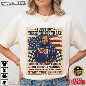 Kevin James Start Your Engines Funny USA Racing Announcer T Shirt (4)