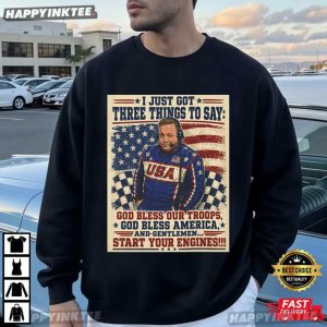 Kevin James Start Your Engines Funny USA Racing Announcer T Shirt (2)