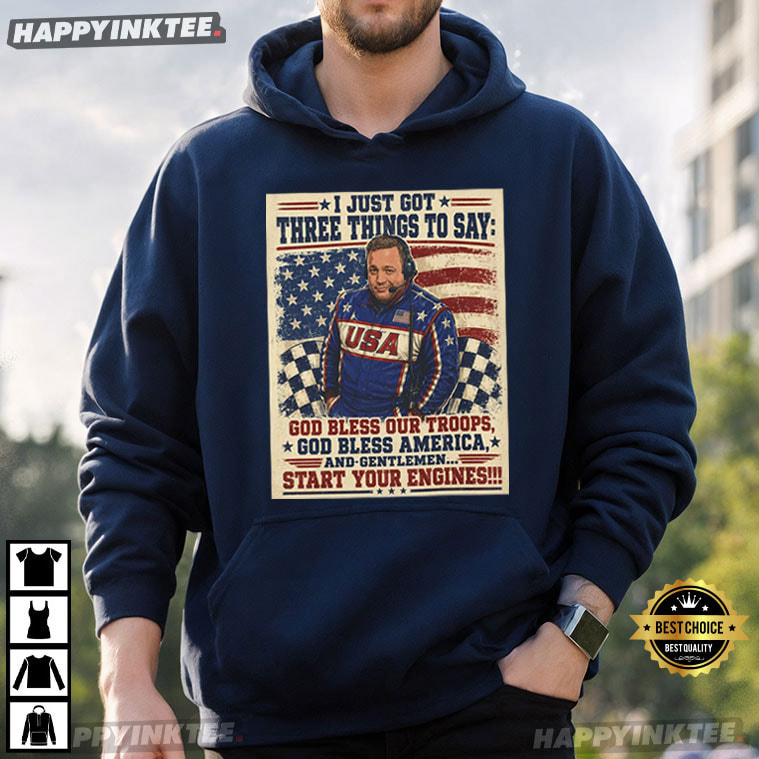 Kevin James Start Your Engines Funny USA Racing Announcer T-Shirt Kevin James Start Your Engines Funny USA Racing Announcer T-Shirt