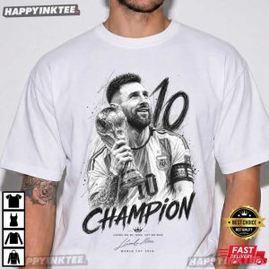 Lionel Messi World Cup 2026 Champion Goat Football T Shirt (1)