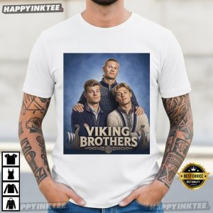 Viking Brothers Norway Erling Haaland Alexander Sørloth Kristian Thorstvedt T Shirt (2)