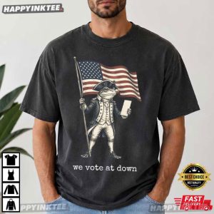 We Vote At Dawn Funny Frog Political Election 2026 T Shirt (4)