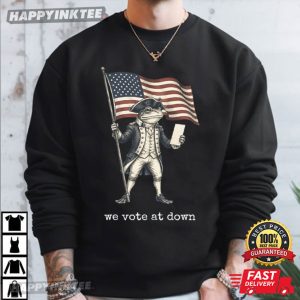 We Vote At Dawn Funny Frog Political Election 2026 T Shirt (3)