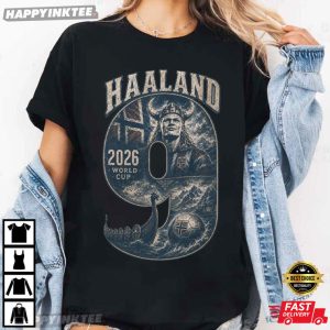 Erling Haaland 9 World Cup 2026 Football T Shirt (3)