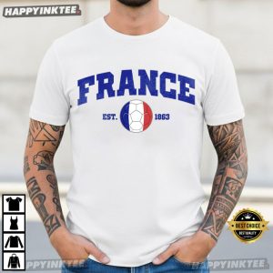 France World Cup 2026 Country Football Fan T Shirt (3)