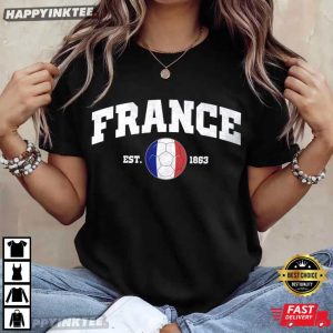 France World Cup 2026 Country Football Fan T Shirt (4)