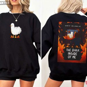 The Duck Inside Of Me Funny Duck T Shirt (2)