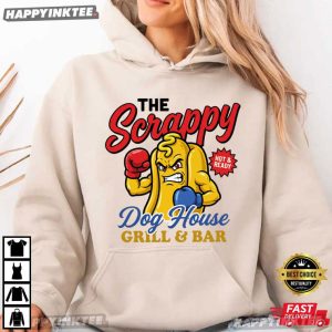 The Scrappy Dog House Grill And Bar Angry Hot Dog T Shirt (2)