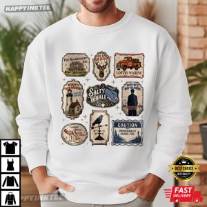 Widow's Bay Stamp Horror Movie Fan Gift T Shirt (1)