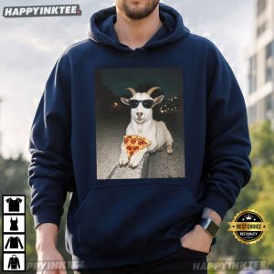 Goat Pizza Funny Animal Lover Meme T Shirt (4)