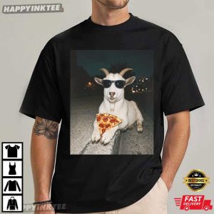 Goat Pizza Funny Animal Lover Meme T Shirt (2)