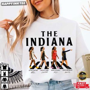 The Indiana Basketball Women Walking Road Funny WNBA T Shirt (1)