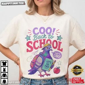 Coo Back To School Funny Pigeon T Shirt (1)
