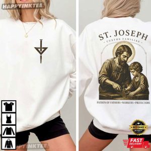 St Joseph Patron Of Fathers Workers Protectors Religious T Shirt (3)