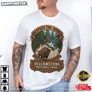 Respect the Horns Yellowstone National Park T Shirt (4)