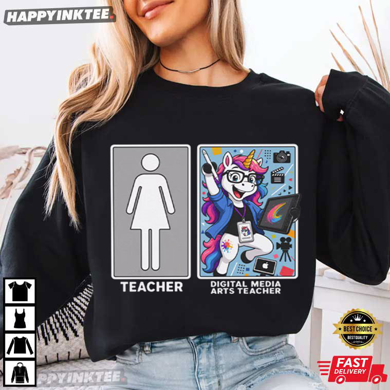 Digital Media Arts Teacher Unicorn T-Shirt Digital Media Arts Teacher Unicorn T-Shirt