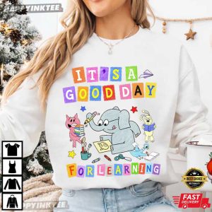 It's A Good Day For Learning Elephant And Piggie Children's Book T Shirt (1)