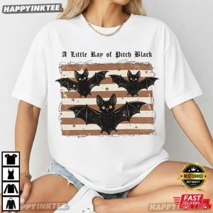 A Little Ray of Pitch Black Gothic Halloween T Shirt (4)