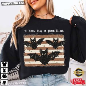 A Little Ray of Pitch Black Gothic Halloween T Shirt (2)