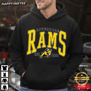 Riverdale Rams High School Football Mascot Spirit T Shirt (4)