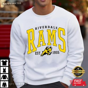 Riverdale Rams High School Football Mascot Spirit T Shirt (1)