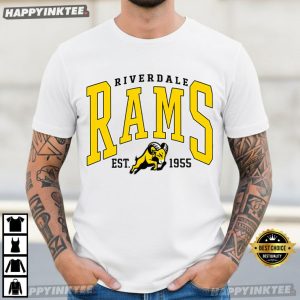 Riverdale Rams High School Football Mascot Spirit T Shirt (3)
