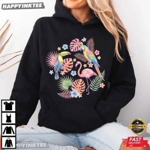 Flamingo Toucan Parrot Tropical Bird Summer Vacation Gift T Shirt (4)