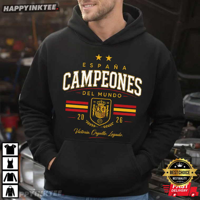 Spain World Cup 2026 Campeones Del Mundo T-Shirt Spain World Cup 2026 Campeones Del Mundo T-Shirt