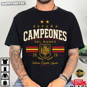 Spain World Cup 2026 Campeones Del Mundo T Shirt (3)