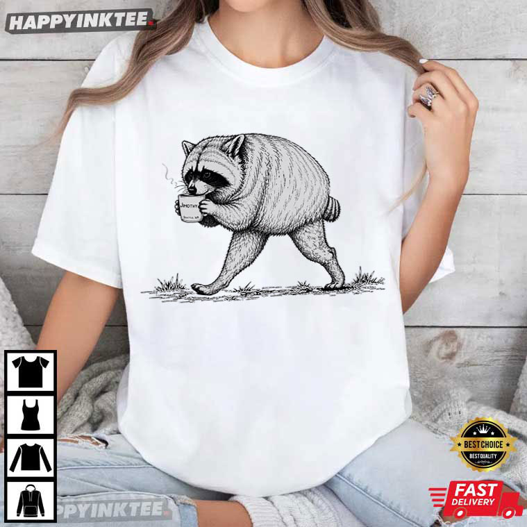 Jimothy Seattle Raccoon Coffee Meme T-Shirt Jimothy Seattle Raccoon Coffee Meme T-Shirt