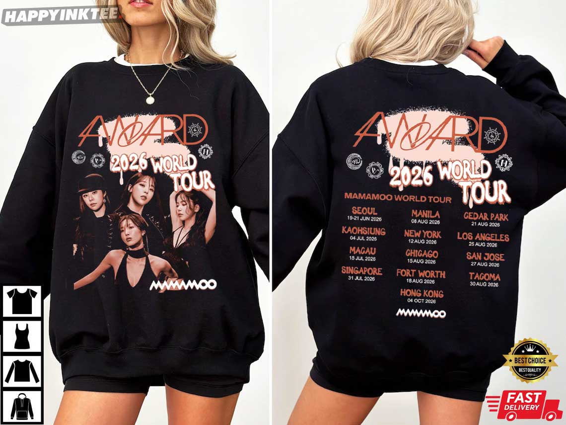 Mamamoo 4Ward 2026 World Tour Kpop Fan Gift T-Shirt Mamamoo 4Ward 2026 World Tour Kpop Fan Gift T-Shirt