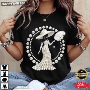 Pearl Lady Graphic Elegant Fashion T Shirt (4)