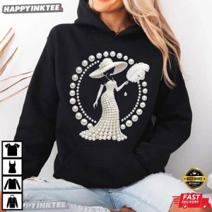 Pearl Lady Graphic Elegant Fashion T Shirt (1)