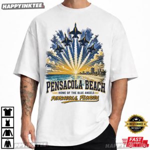 Pensacola Beach Home Of The Blue Angels Summer Air Show T Shirt (4)